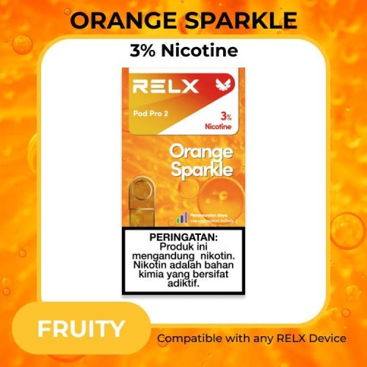 RELX POD PRO 2 ORANGE SPARKLE